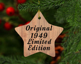 75th Birthday Original 1949 Limited Edition - Star Ornament C