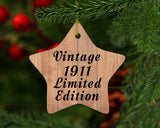 113th Birthday Vintage 1911 Limited Edition - Star Ornament C