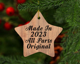 1st Birthday Made In 2023 All Parts Original - Star Ornament C