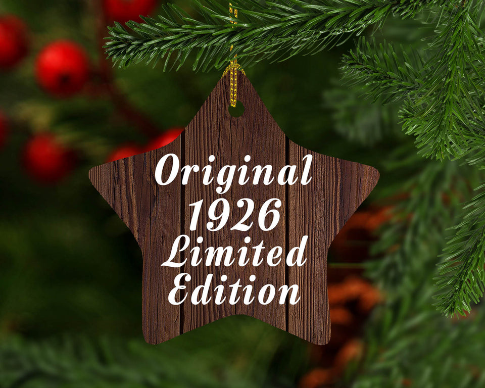98th Birthday Original 1926 Limited Edition - Star Ornament D