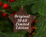 84th Birthday Original 1940 Limited Edition - Star Ornament D