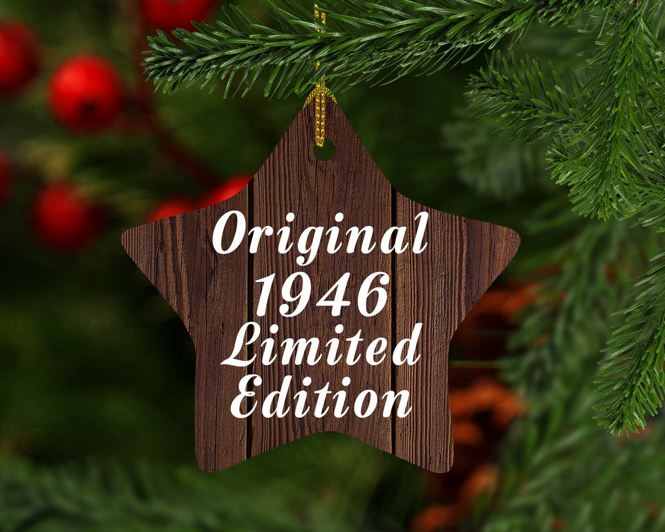 78th Birthday Original 1946 Limited Edition - Star Ornament D