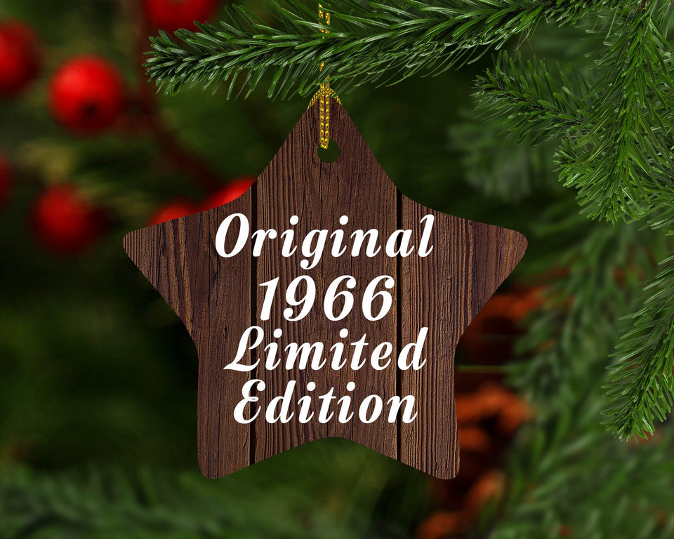 58th Birthday Original 1966 Limited Edition - Star Ornament D