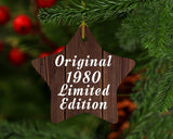 44th Birthday Original 1980 Limited Edition - Star Ornament D