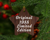 36th Birthday Original 1988 Limited Edition - Star Ornament D