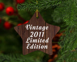 13th Birthday Vintage 2011 Limited Edition - Star Ornament D
