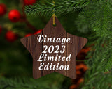 1st Birthday Vintage 2023 Limited Edition - Star Ornament D