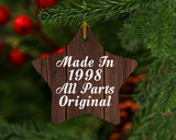 26th Birthday Made In 1998 All Parts Original - Star Ornament D