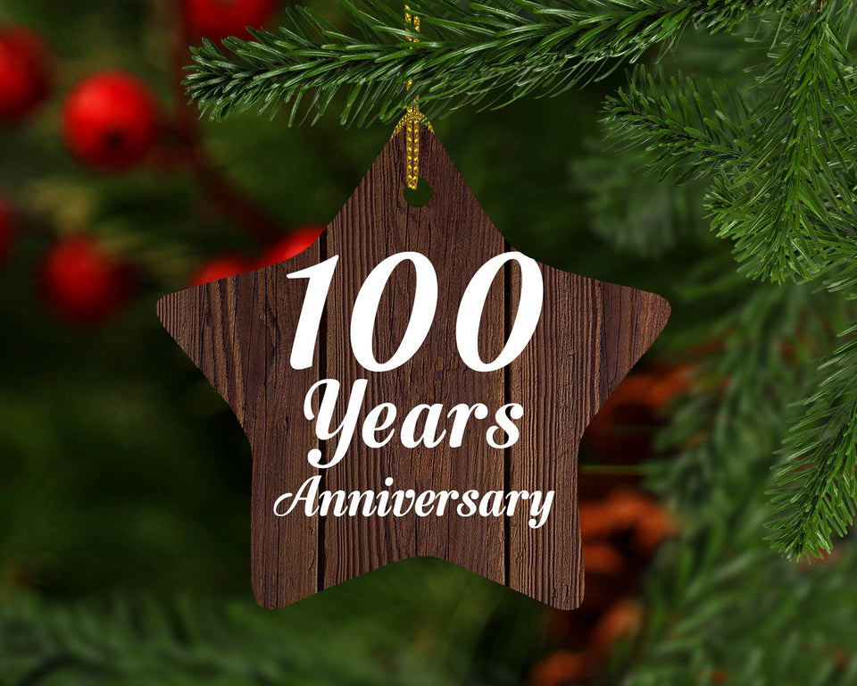 100th Anniversary 100 Years Anniversary - Star Ornament D
