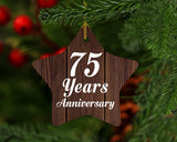 75th Anniversary 75 Years Anniversary - Star Ornament D