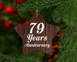 79th Anniversary 79 Years Anniversary - Star Ornament D