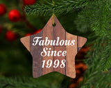 26th Birthday Fabulous Since 1998 - Star Ornament E