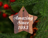 41st Birthday Amazing Since 1983 - Star Ornament E