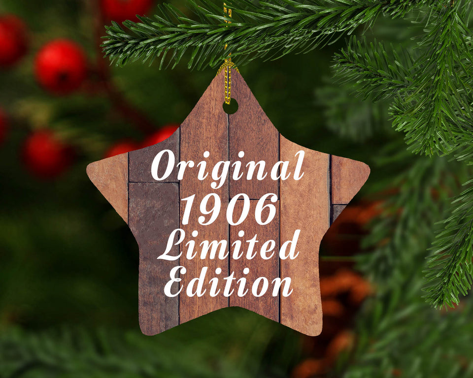118th Birthday Original 1906 Limited Edition - Star Ornament E