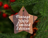 15th Birthday Vintage 2009 Limited Edition - Star Ornament E