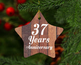 37th Anniversary 37 Years Anniversary - Star Ornament E