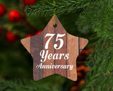 75th Anniversary 75 Years Anniversary - Star Ornament E