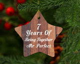 7th Anniversary 7 Years Of Being Mr Perfect - Star Ornament E