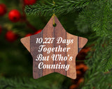 28th Anniversary 10,227 Days Together Who's Counting - Star Ornament E