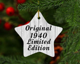 84th Birthday Original 1940 Limited Edition - Star Ornament F