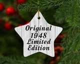 76th Birthday Original 1948 Limited Edition - Star Ornament F