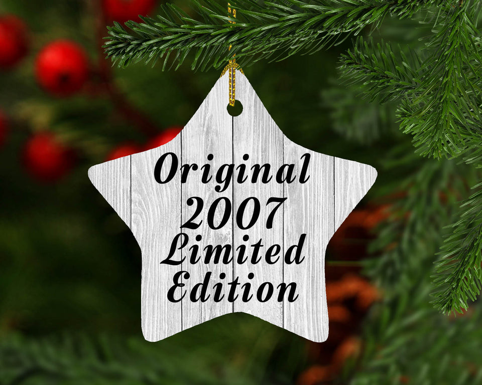 17th Birthday Original 2007 Limited Edition - Star Ornament F