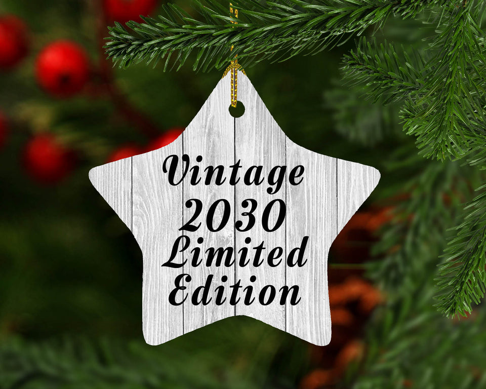Birthday Vintage 2030 Limited Edition - Star Ornament F