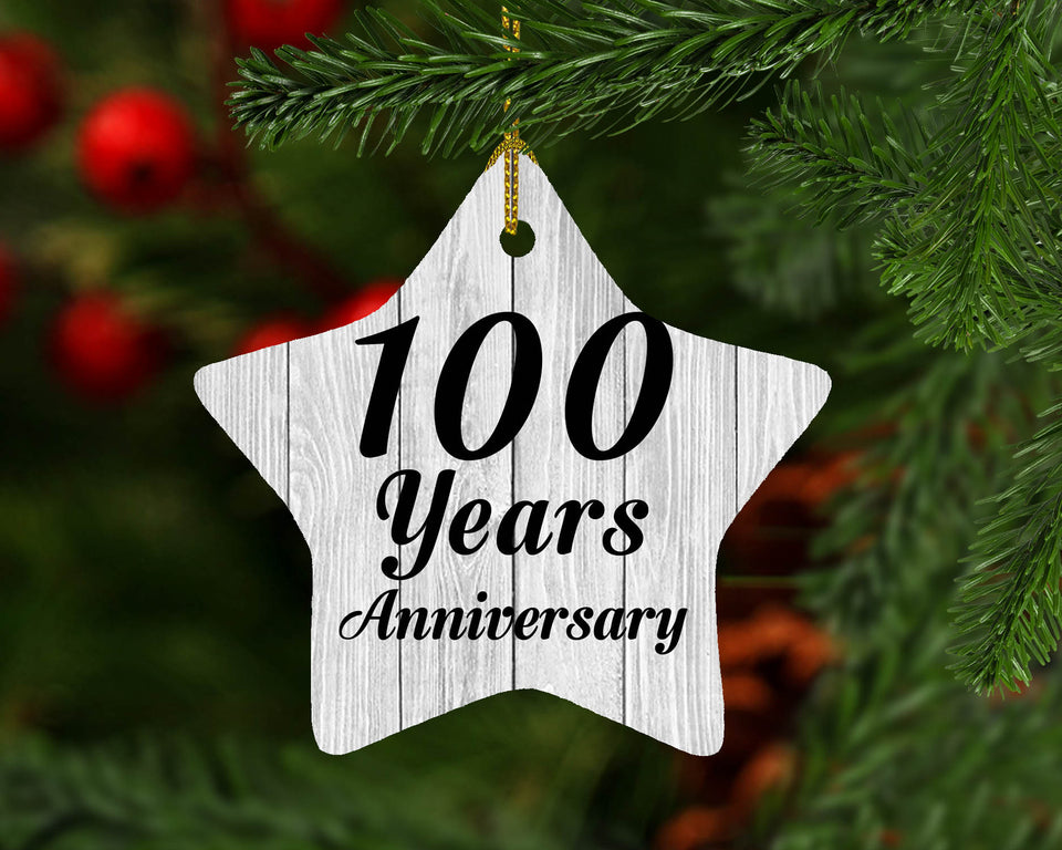 100th Anniversary 100 Years Anniversary - Star Ornament F