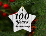 100th Anniversary 100 Years Anniversary - Star Ornament F