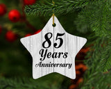 85th Anniversary 85 Years Anniversary - Star Ornament F