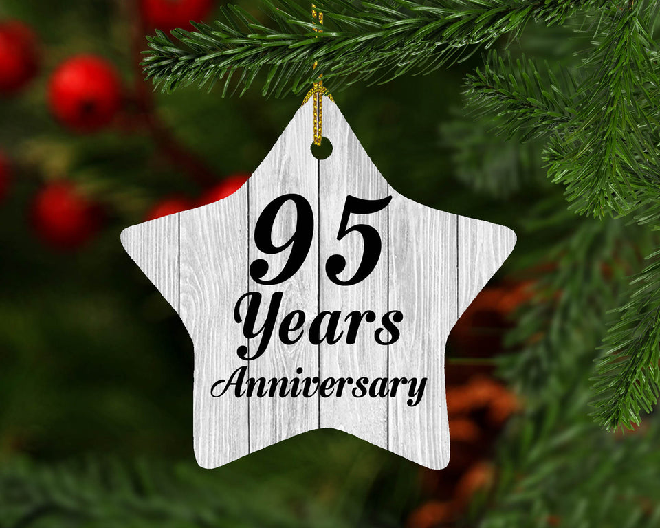 95th Anniversary 95 Years Anniversary - Star Ornament F