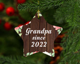 Grandpa Since 2022 - Star Ornament A