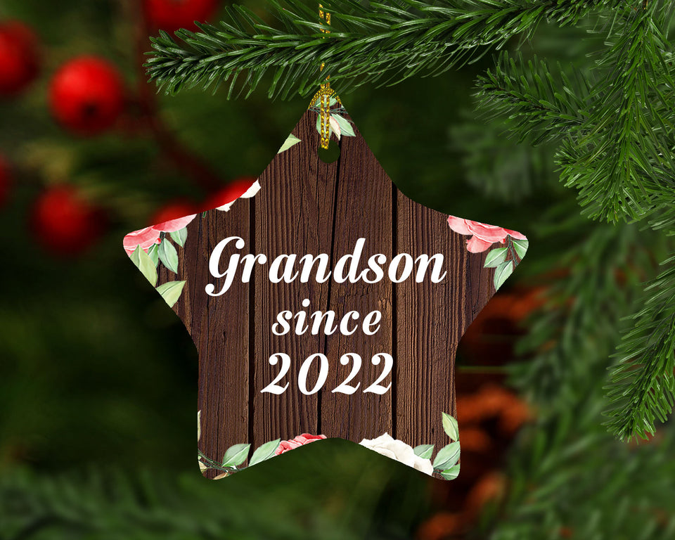 Grandson Since 2022 - Star Ornament A