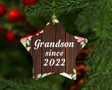 Grandson Since 2022 - Star Ornament A