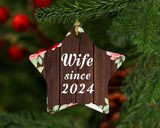 Wife Since 2024 - Star Ornament A
