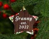 Granny Established Est. 2022 - Star Ornament A