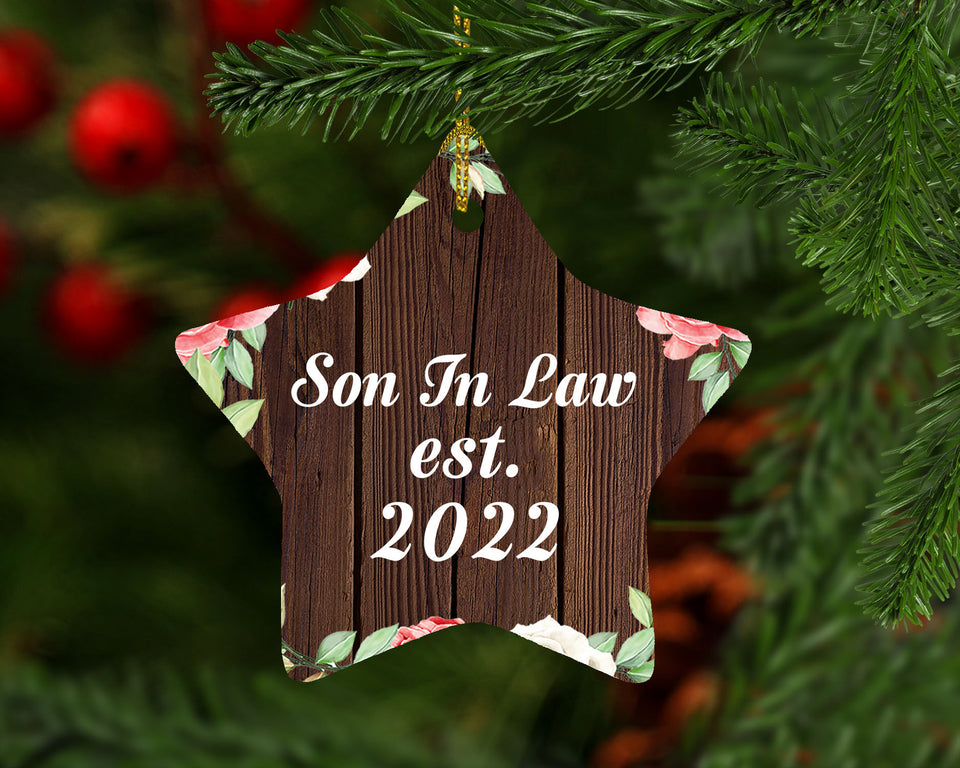 Son In Law Established Est. 2022 - Star Ornament A