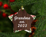 Grandma Established Est. 2023 - Star Ornament A