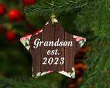 Grandson Established Est. 2023 - Star Ornament A