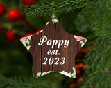 Poppy Established Est. 2023 - Star Ornament A