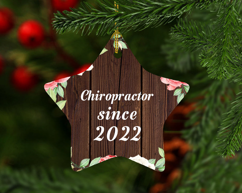 Chiropractor Since 2022 - Star Ornament A