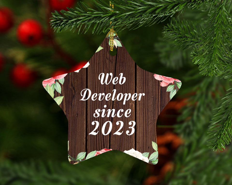 Web Developer Since 2023 - Star Ornament A