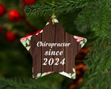 Chiropractor Since 2024 - Star Ornament A