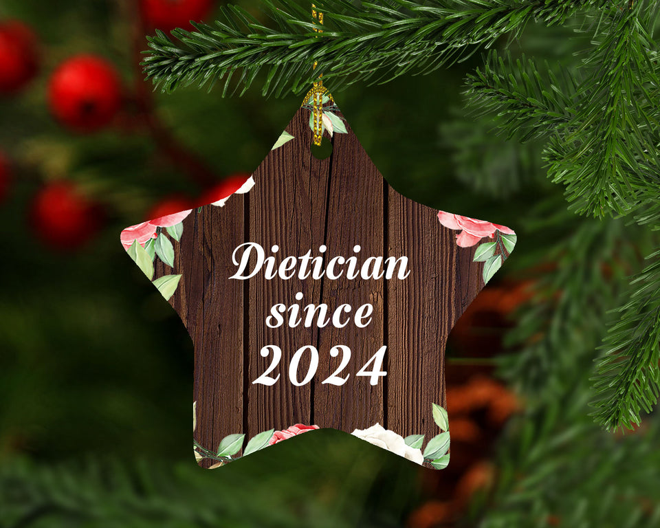 Dietician Since 2024 - Star Ornament A