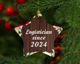 Logistician Since 2024 - Star Ornament A