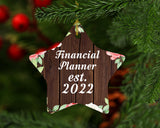 Financial Planner Established Est. 2022 - Star Ornament A