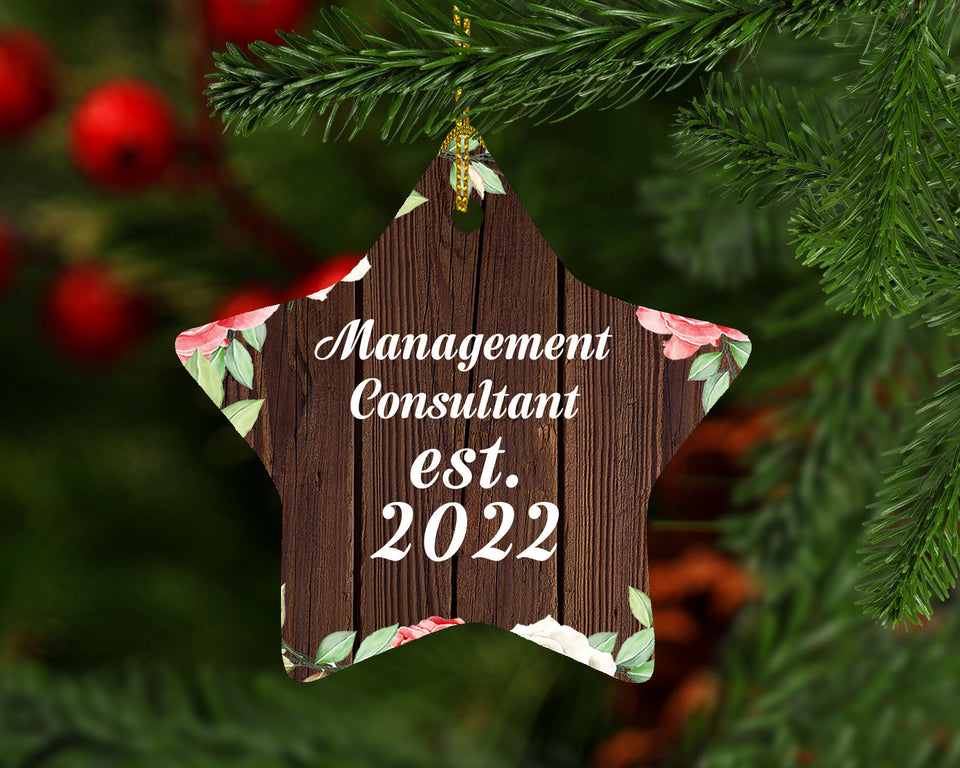 Management Consultant Established Est. 2022 - Star Ornament A