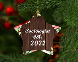 Sociologist Established Est. 2022 - Star Ornament A