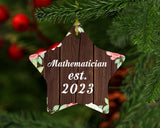 Mathematician Established Est. 2023 - Star Ornament A