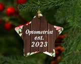 Optometrist Established Est. 2023 - Star Ornament A
